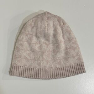 Michael Kors MK Logo Pale Pink Beanie